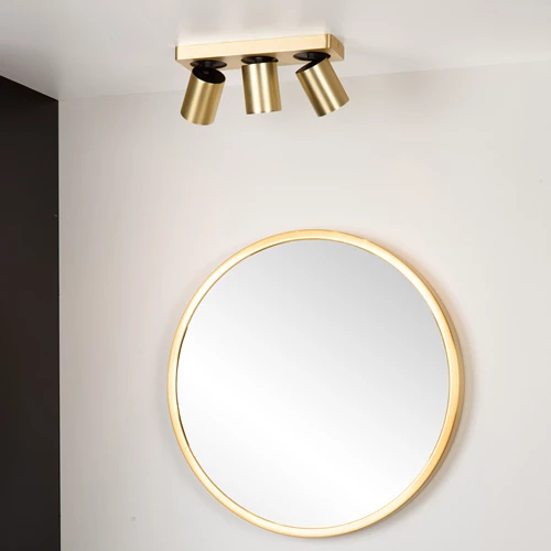 Lucide NIGEL - Deckenstrahler - LED Dim to warm - GU10 - 3x5W 2200K/3000K - Mattes Gold / Messing - Atmosphäre 1